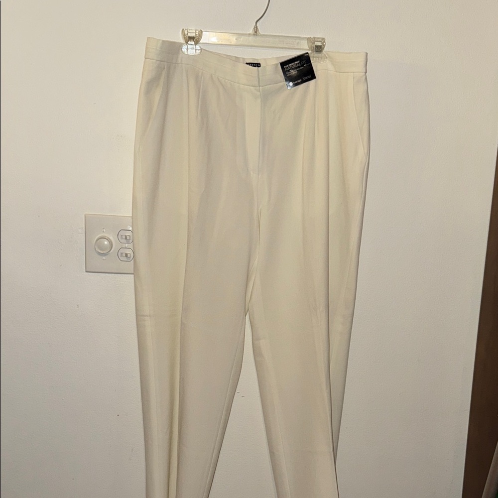 Avenue Plus Size Women’s Elegant Cream Trousers‎